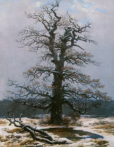 Chêne sous la neige Caspar David Friedrich